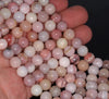 9-10MM Pink Opal Gemstone Grade A Round Loose Beads 7.5 inch Half Strand (80003461-A77)