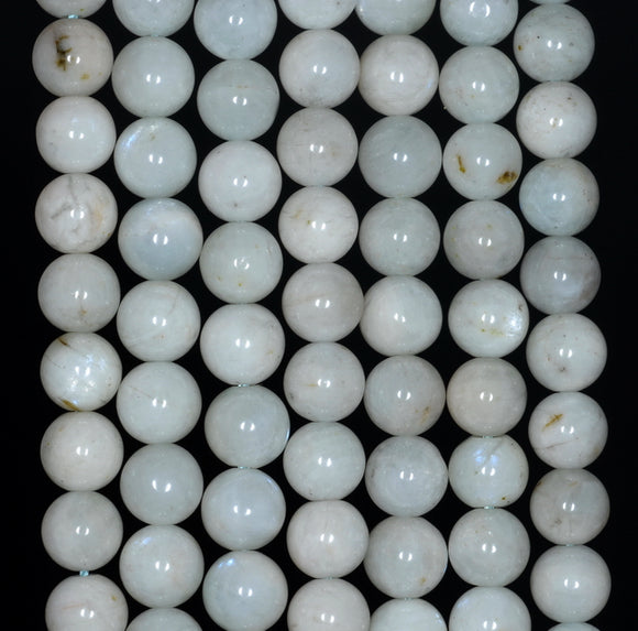 6MM Green Moonstone Gemstone Grade AB Round Loose Beads 15.5 inch Full Strand (80003468-A80)