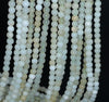 4MM White Green Opal Gemstone Grade A Round Loose Beads 15.5 inch Full Strand (80003489-A77)