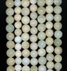 6MM Milky White Green Opal Gemstone Grade A Round Loose Beads 15.5 inch Full Strand (80003490-A77)