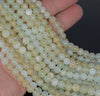 6MM Milky Green Opal Gemstone Grade A Round Loose Beads 15.5 inch Full Strand (80003491-A77)