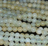 6MM Milky Green Opal Gemstone Grade A Round Loose Beads 15.5 inch Full Strand (80003491-A77)