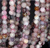 8MM Tourmaline Gemstone Round Loose Beads 7.5 inch Half Strand (80003504-A157)