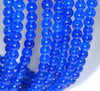 10MM Blue Jade Gemstone Round Loose Beads 15 inch Full Strand (80003513-A160)