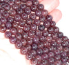 6MM Cat Eye Red Garnet Gemstone Grade AA Round Loose Beads 6.5 inch Half Strand (80003515-A161)