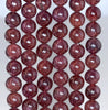 6-7MM Cat Eye Red Garnet Gemstone Grade AA Round Loose Beads 6.5 inch Half Strand (80003516-A161)