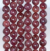 7MM Cat Eye Red Garnet Gemstone Grade AA Round Loose Beads 6.5 inch Half Strand (80003517-A161)