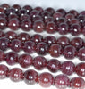 7MM Cat Eye Red Garnet Gemstone Grade AA Round Loose Beads 6.5 inch Half Strand (80003517-A161)