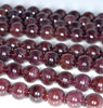 8MM Cat Eye Red Garnet Gemstone Grade AA Round Loose Beads 7 inch Half Strand (80003519-A161)