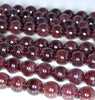 9MM Cat Eye Red Garnet Gemstone Grade AA Round Loose Beads 7 inch Half Strand (80003521-A161)