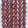 9-10MM Cat Eye Red Garnet Gemstone Grade AA Round Loose Beads 7.5 inch Half Strand (80003522-A161)