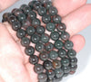 7MM Rare Dark Green Phantom Quartz Gemstone Grade AAA Round Loose Beads 7 inch Half Strand (80003527-A163)