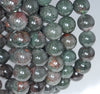 8MM Rare Dark Green Phantom Quartz Gemstone Grade AAA Round Loose Beads 7 inch Half Strand (80003529-A163)