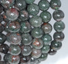 10MM Rare Dark Green Phantom Quartz Gemstone Grade AAA Round Loose Beads 7.5 inch Half Strand (80003533-A163)