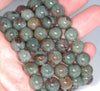 9-10MM Green Red Green Phantom Quartz Gemstone Grade AA Round Loose Beads 7 inch Half Strand (80003539-A163)