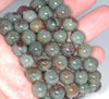 10-11MM Green Red Green Phantom Quartz Gemstone Grade AA Round Loose Beads 7 inch Half Strand (80003540-A163)