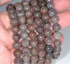 7-8MM Red Green Phantom Quartz Gemstone Grade A Round Loose Beads 7 inch Half Strand (80003544-A162)