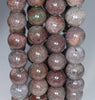 10-11MM Red Green Phantom Quartz Gemstone Grade A Round Loose Beads 7.5 inch Half Strand (80003550-A162)