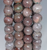 11-12MM Red Green Phantom Quartz Gemstone Grade A Round Loose Beads 8 inch Half Strand (80003552-A162)