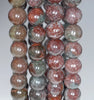 7-8MM Green Red Green Phantom Quartz Gemstone Grade AA Round Loose Beads 7 inch Half Strand (80003557-A162)