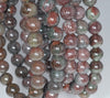 8-9MM Green Red Green Phantom Quartz Gemstone Grade AA Round Loose Beads 7 inch Half Strand (80003559-A162)