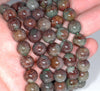 10MM Green Red Green Phantom Quartz Gemstone Grade AA Round Loose Beads 7.5 inch Half Strand (80003561-A162)