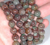 10-11MM Green Red Green Phantom Quartz Gemstone Grade AA Round Loose Beads 7 inch Half Strand (80003562-A162)