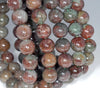 11MM Green Red Green Phantom Quartz Gemstone Grade AA Round Loose Beads 7.5 inch Half Strand (80003563-A162)