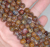 5-6MM Golden Pietersite Gemstone Grade AA Round Loose Beads 7.5 inch Half Strand (80003565-A81)