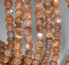 7-8MM Golden Sunstone Gemstone Grade AA Round Loose Beads 7 inch Half Strand (80003588-A164)