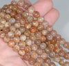 7-8MM Sunstone Gemstone Grade A Round Loose Beads 15.5 inch Full Strand (80003589-A164)