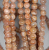 7-8MM Sunstone Gemstone Grade A Round Loose Beads 15.5 inch Full Strand (80003589-A164)