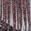 4MM Red Garnet Gemstone Round Loose Beads 16 inch Full Strand (80003608-A165)