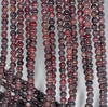 4-5MM Red Garnet Gemstone Round Loose Beads 15.5 inch Full Strand (80003609-A165)