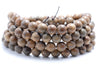 8MM Green African Sandalwood Round Loose Beads 34 inch (80003614-W5)