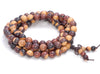 6MM Yellow Brown Sandalwood Round Loose Beads 25 inch (80003617-W3)