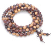 6MM Yellow Brown Sandalwood Round Loose Beads 25 inch (80003617-W3)