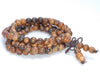 6MM Yellow Qinan Sandalwood Round Loose Beads 25 inch (80003618-W3)