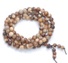 6MM Yellow Brown Sandalwood Round Loose Beads 25 inch (80003623-W3)