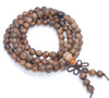 6MM Black Rosewood Round Loose Beads 25 inch (80003625-W3)