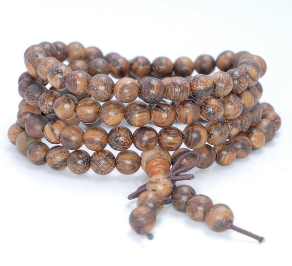 6MM Black Rosewood Round Loose Beads 25 inch (80003625-W3)