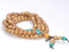 6MM Golden Sandalwood Round Loose Beads 26 inch (80003626-W3)