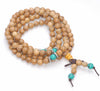 6MM Golden Sandalwood Round Loose Beads 26 inch (80003626-W3)