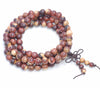 8MM Yellow Brown Sandalwood Round Loose Beads 34 inch (80003629-W4)