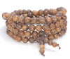 8MM Indonesia Tiger Skin Sandalwood Round Loose Beads 34 inch (80003660-W3)