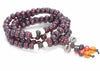 6X5MM Dark Red Sandalwood Rondelle Loose Beads 21 inch (80003665-W6)