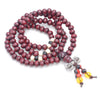 6X5MM Dark Red Sandalwood Rondelle Loose Beads 22 inch (80003666-W6)