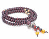 4X3MM Dark Red Sandalwood Rondelle Loose Beads 25 inch (80003668-W7)