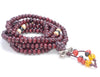 5X4MM Dark Red Sandalwood Rondelle Loose Beads 34 inch (80003671-W7)