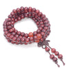 6X5MM Red Sandalwood Rondelle Loose Beads 21 inch (80003675-W6)